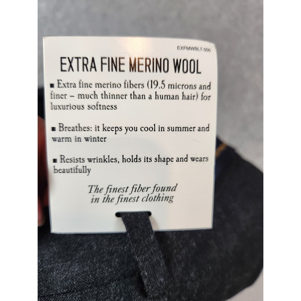 Hart Schaffner Marx Gold Dress Pants Men 40 Grey NEW Merino Wool unhemmed Pleat - Picture 7 of 11